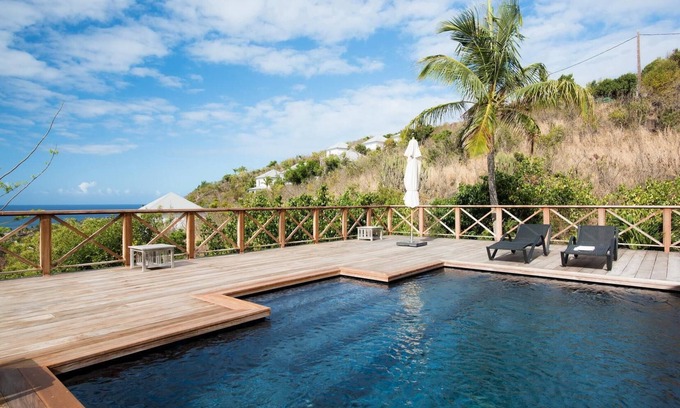Petit Cul-de-Sac Villa | Vue sur l'océan, piscine, près de l'hôtel Le Toiny, climatisation, wifi gratuit, entretien ménager inclus