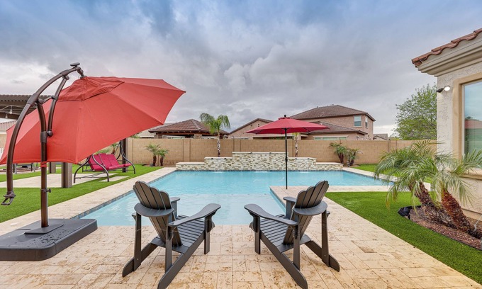 Queen Creek Maison | Luxury Queen Creek home w/ Calming Pool Oasis!