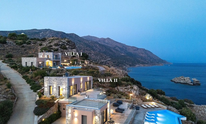 Vizari Villa | Stunning Seafront complex with 2 infinity pools!