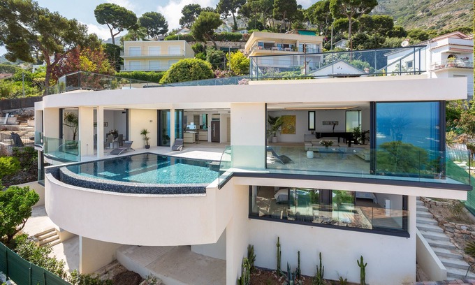 Eze Villa | Prestige Villa de luxe, promenade à la plage