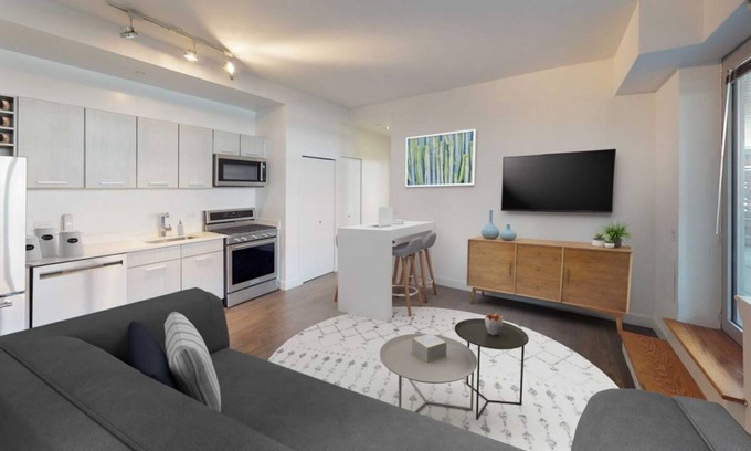 Manhattan Valley Autre | Prime Location and Comfort: Columbus Square 2BR Condo w City Skyline View