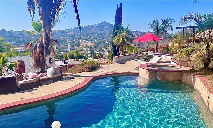 Spring Valley Maison | Private 2 Level Backyard Oasis Pool/Spa, and Mountain View’s