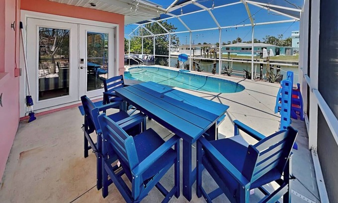Fort Myers Beach Cottage | Private Cottage near the Beach with Pool + Dock for Gulf Access