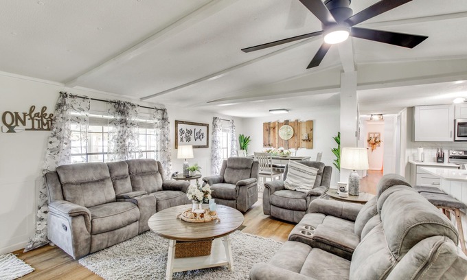 Andalusia Maison | Private Dock + Fire Pit: Point A Lake Retreat!