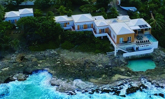Estate La Vallee Villa | Vue sur la mer Play Private Ocean Front Villa Pool & Natural Tide Pool Cane Bay Beach
