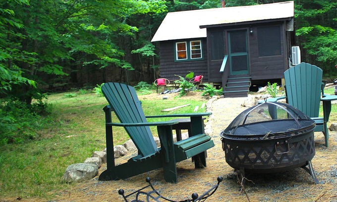 Lake Clear Cabine | Private Pinecone Cabin just steps away from ADK Rail Trail and Lake