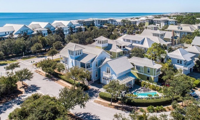 Beach District Maison | Private Pool On 30A & Across from WaterColor Beach Club! Stunning Home + Carriage House