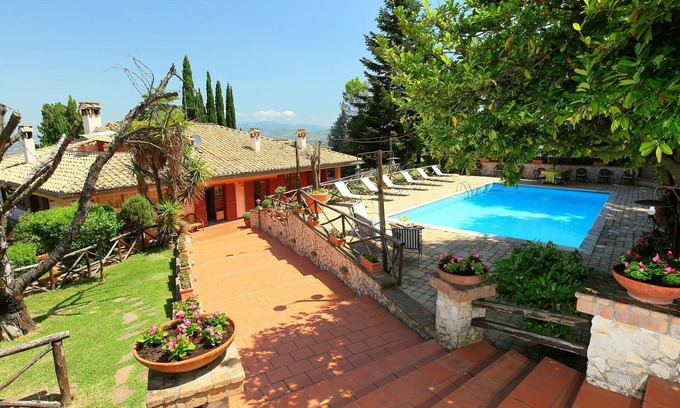 Monte Compatri Villa | Maison de vacances privée avec piscine privée, climatisation, WIFI, TV, patio, vue panoramique