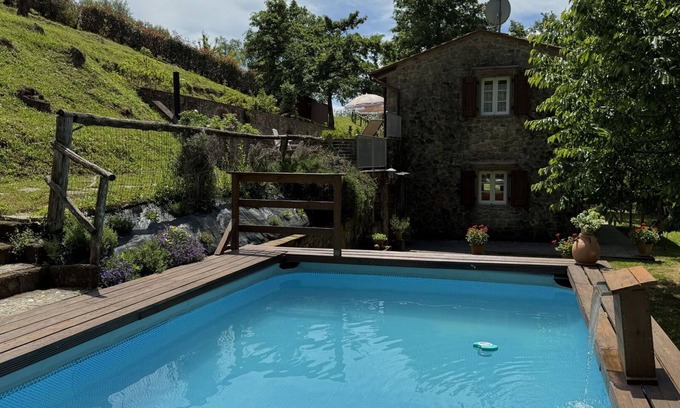 Pontito Villa | Maison de vacances privée avec piscine privée, WIFI, climatisation, TV, terrasse, vue panoramique