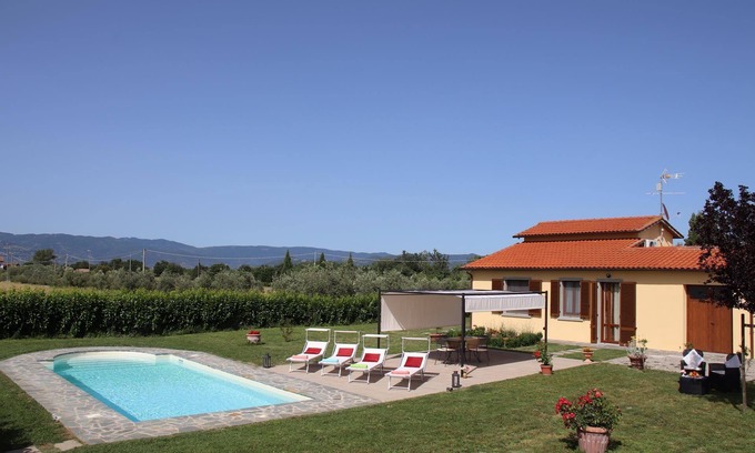 Ferretto Villa | Belle maison de vacances privée avec piscine privée, climatisation, WIFI, TV, près de Cortone