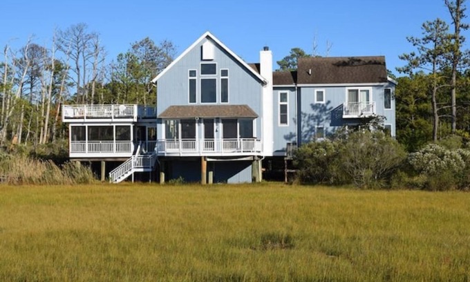 Chincoteague Maison | Prospect Point-Waterfront, Private Dock, Location!