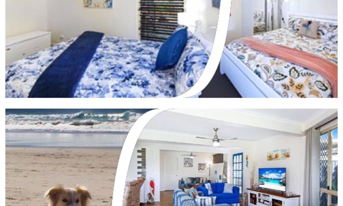 Coolum Beach Maison | Chiots et crêpes - les bébés en fourrure sont les bienvenus à l'intérieur et dans la grande cour arrière entièrement clôturée