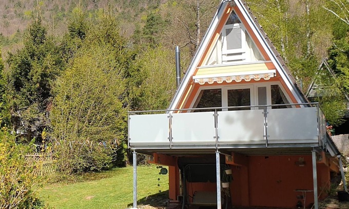 Leinsweiler Maison | Nature pure sur 53 m² habitables, 500 m² terrain / clôture versant sud