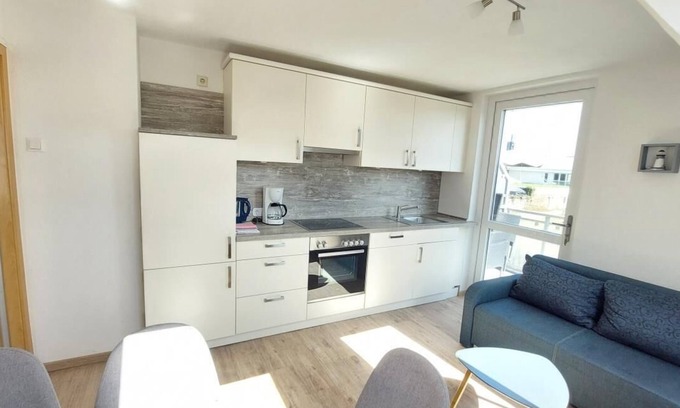 Baltrum Appartement | Quiet maisonette island apartment with 2 bedrooms, sea view and balcony