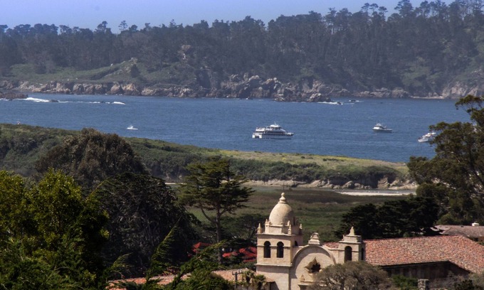 Hatton Fields Maison | Villa avec vue sur l'océan calme, carmel, ca. Tout nouveau plaisir architectural audacieux!