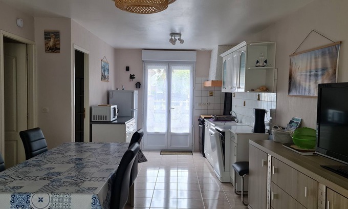Quend Maison | Quiet single-storey house in Quend, enclosed garden, parking, 2 bedrooms.