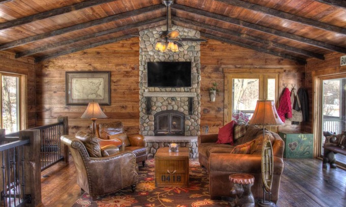 Crosslake Cabine | Promotions de printemps à mai !! Quintessential Cabin Lake Sur Pristine Lake O'brein