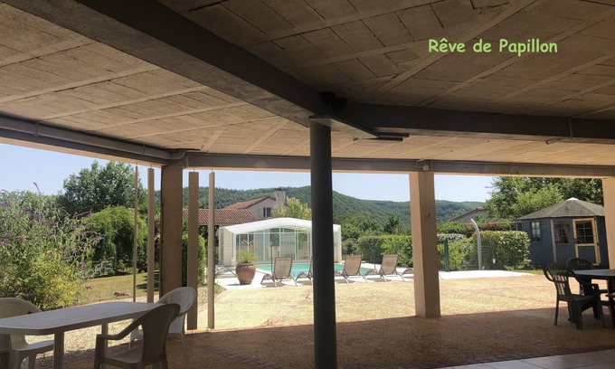 Saint-Gery Maison | Rêve de Papillon - Un beau gîte dans une propriété de 5000m² près du Lot
