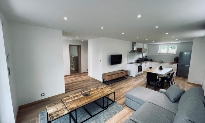 Wintzenheim Appartement | Gîtes Intemporels d'Alsace 3 pièces cour anglaise