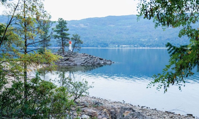 Tappen Maison | RARE Unique, private lakefront home with 800 ft of shore on Shuswap lake