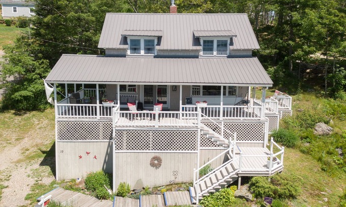 Bayville Cottage | Redbird Cottage. Charming respite w/ large wrap-around porch and ocean views