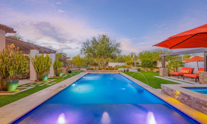 Desert View Village Maison | Relax and Enjoy Scottsdale Luxury with a Heated Pool, Spa, and a Fun Game Room