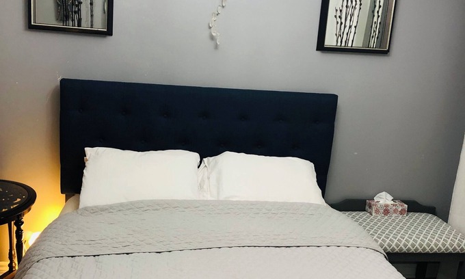 Saint Thomas Maison | Relax in our cozy room with a private bath, designed for comfort and privacy.
