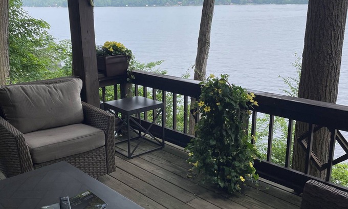 Eagle Bay Cabine | Relax Lake Front 2-night minimum. Dogs welcome.
