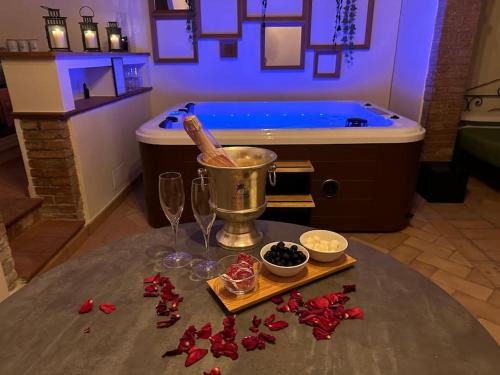 San Macario In Monte Appartement | Relax nella jacuzzi in Toscana