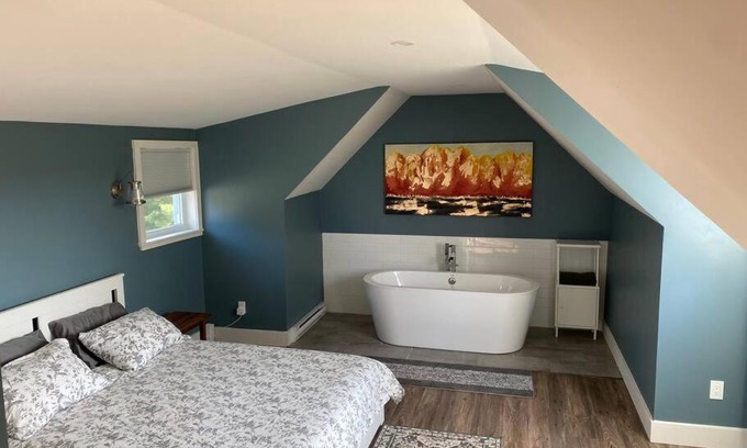 Stanstead Township Appartement | Relaxez, condo Zen, climatisé, campagne&lacs