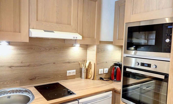 Macot-la-Plagne Appartement | Apartamento Plagne Bellecôte, 1 dormitorio, 4 personas
