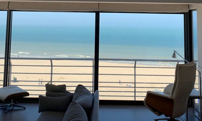 Sint-Idesbald Appartement | Appartement 3 chambres rénové avec superbe vue sur mer panoramique