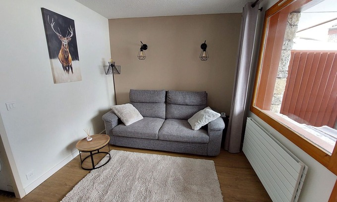 Belle Plagne Appartement | Renovated divisible studio in the heart of the resort with parking and WIFI