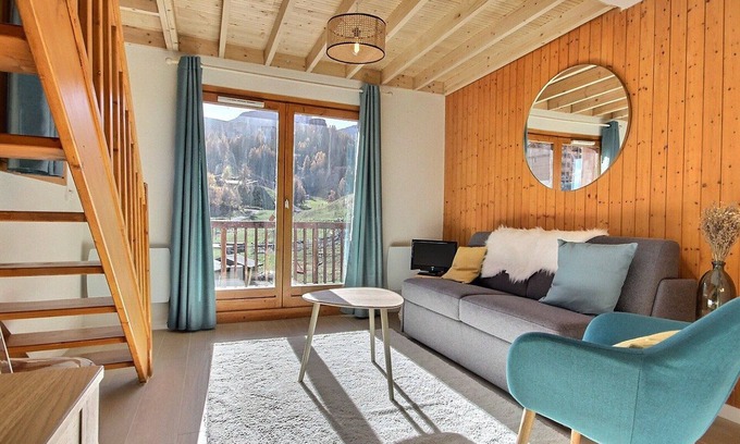 Plagne 1800 Appartement | Duplex rénové 6 personnes avec balcon, à Plagne 1800
