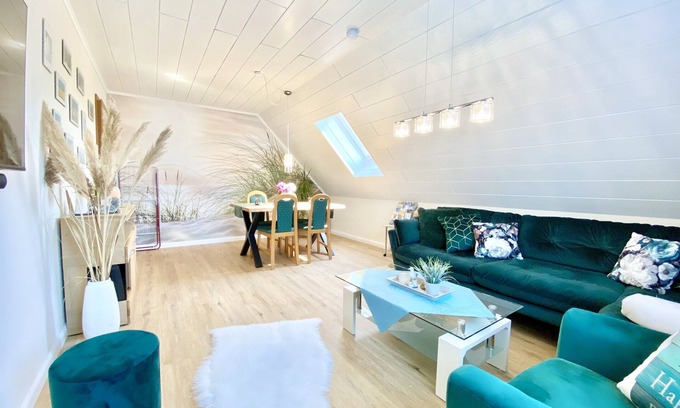 Kirchdorf Appartement | Location-de Luxe-Salle de bain privée séparée-Terrasse-Garten-1Schlafzimmer-DG