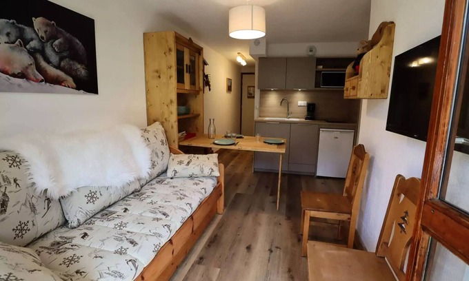 Areches Appartement | Appartement 3 personnes rénové en 2022 centre village Classé 2 étoiles
