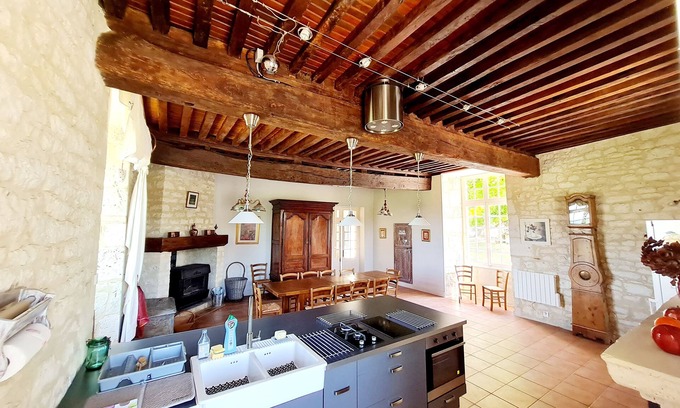Pomport Maison | Demeure du 15 siècle avec ses vignes, sa piscine naturelle, proche de bergerac