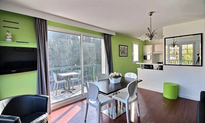 Hardelot-Plage Appartement | RESIDENCEPARC 327 : F2 Cabine, résidence du Parc, 1 chambre, proche mer, 4 à 6 pers