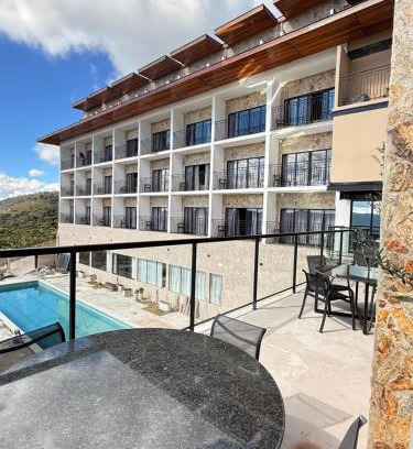 Jardim Europa Station Balnéaire | Resort Gran Paradiso - apartamento com vista
