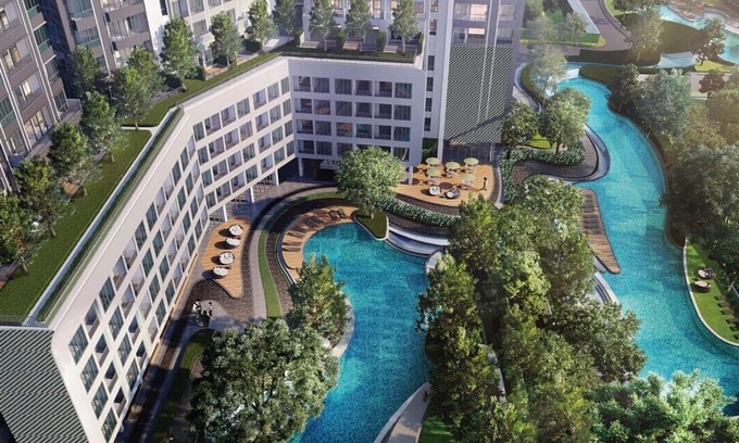 Bang Na Copropriété | Resort style condo, high floor studio, pool view