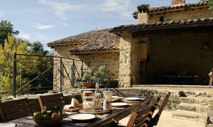 San Giustino Maison | Restored Watermill with Rock Pool and Waterfall