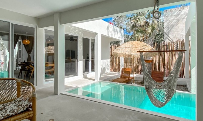 Chemuyil Maison | Retreat in the jungle in this beautiful Villa private pool-10 min to the beach!