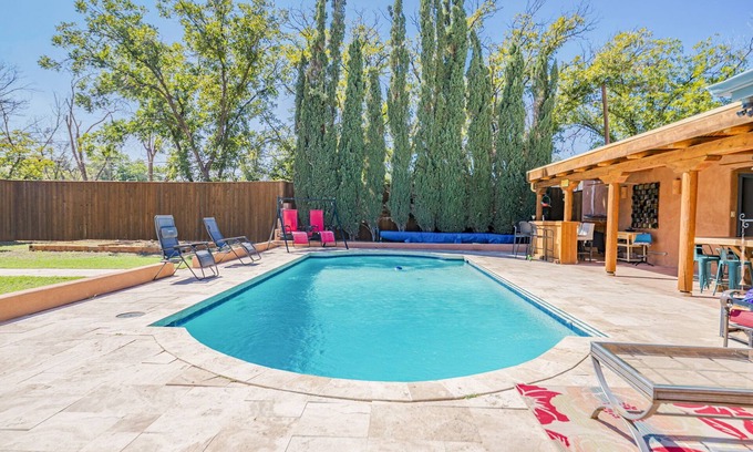 Midland Maison | Right At Home-Midland Adobe Compound with Pool and Fire Pits and Billiards