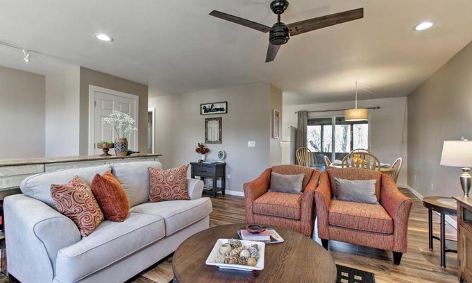 La Crosse Maison | RiverSong Waterfront La Crosse Home with Dock