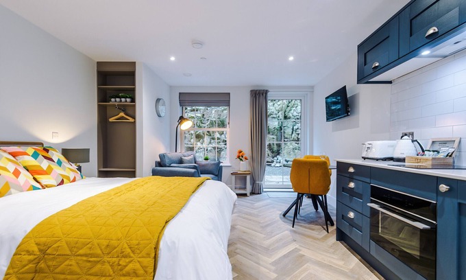 Stoney Middleton Appartement | Studio-Salle de bain privée séparée-Studio with Terrace