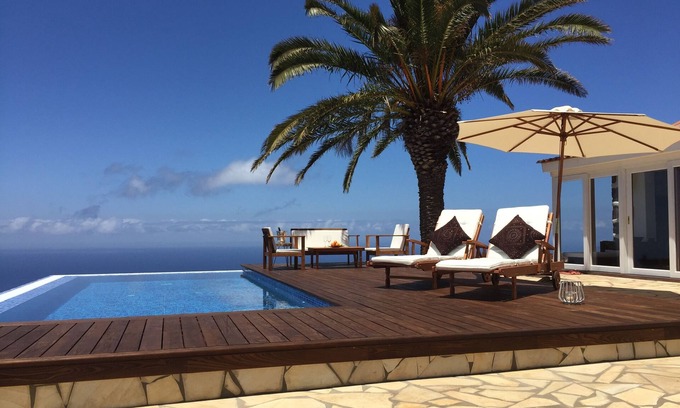 Puntagorda Cottage | Villa romantique avec piscine à débordement et vue panoramique sur la mer