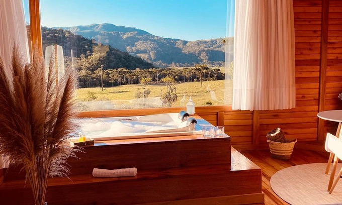 Rancho Queimado Chalet De Ski | Romantic Getaway with Jacuzzi and Breakfast in Rancho Queimado