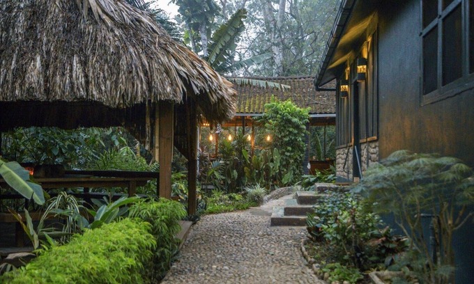 Negroman Station Balnéaire | Romantic Jungle Suite w/ Lush Tropical Views, Private Bath, and Air Conditioning