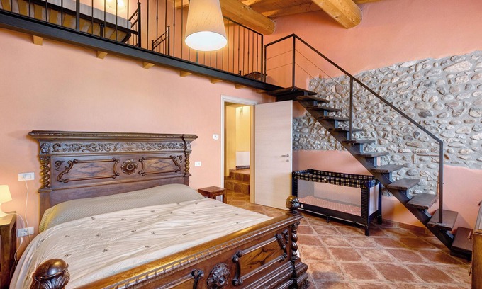Campagnolo Appartement | Chambre 'Amilcare' avec terrasse partagée, Wi-Fi et climatisation