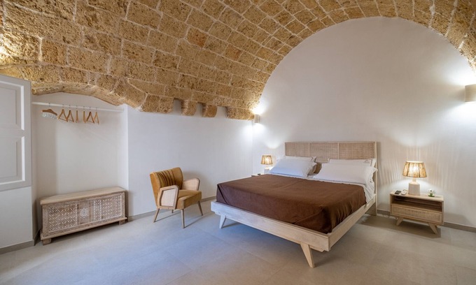 Montesano Salentino Lit Et Petit-Déjeuner | Chambre "Dimora Botte" avec terrasse privée, Wi-Fi et climatisation